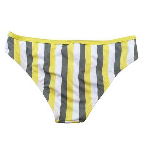 Kona Sol ~ striped bikini bottom ~ size S (4-6)~ Medium Coverage ~ Hipster ~ NWT - Picture 2 of 5
